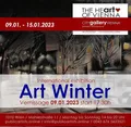 Art Winter international exhibition poster, 9–15 January 2023, CITYgalleryVienna.